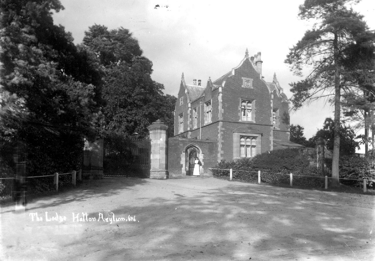 Black and white image of Hatton Hospital