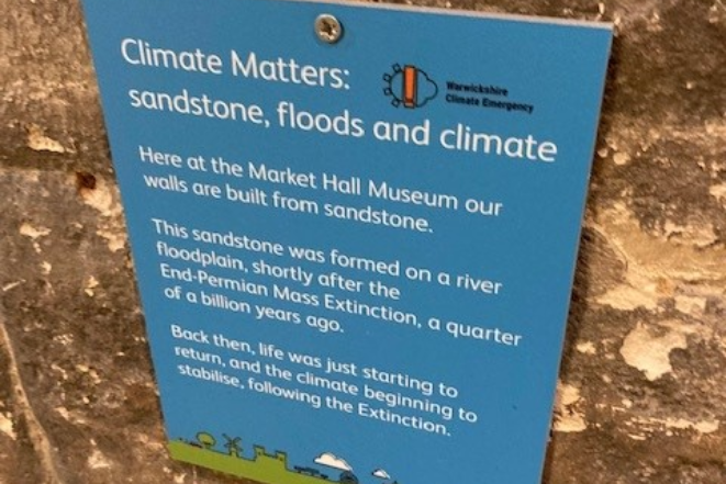 Climate matters exhibition example - sandstone