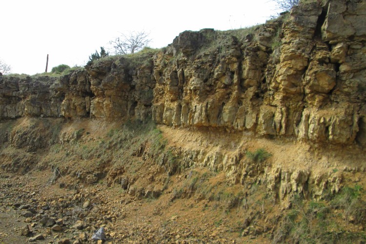 View of Cross Hands Quarry face