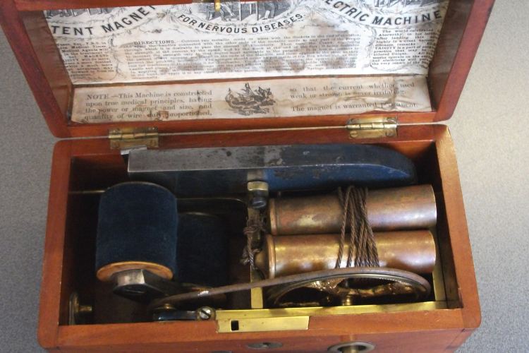 Box of medical and surgical tools