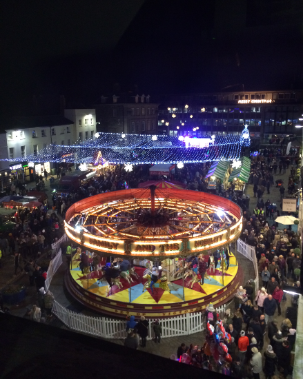 Photo of lights fair in Warwick Market Square