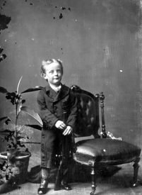 Portrait of a boy with the surname Boywer. 1875.