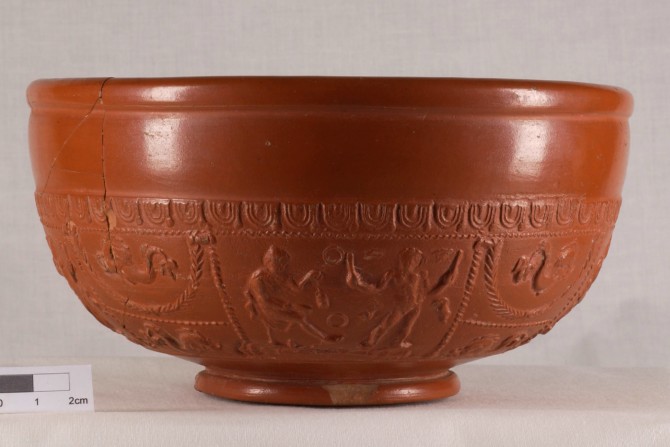 A Roman clay bowl