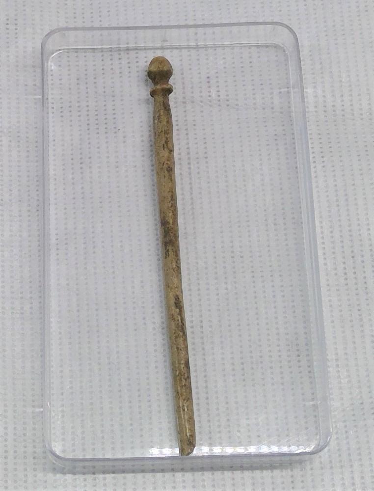 Bone Hair Pins were used to hold hair in place.