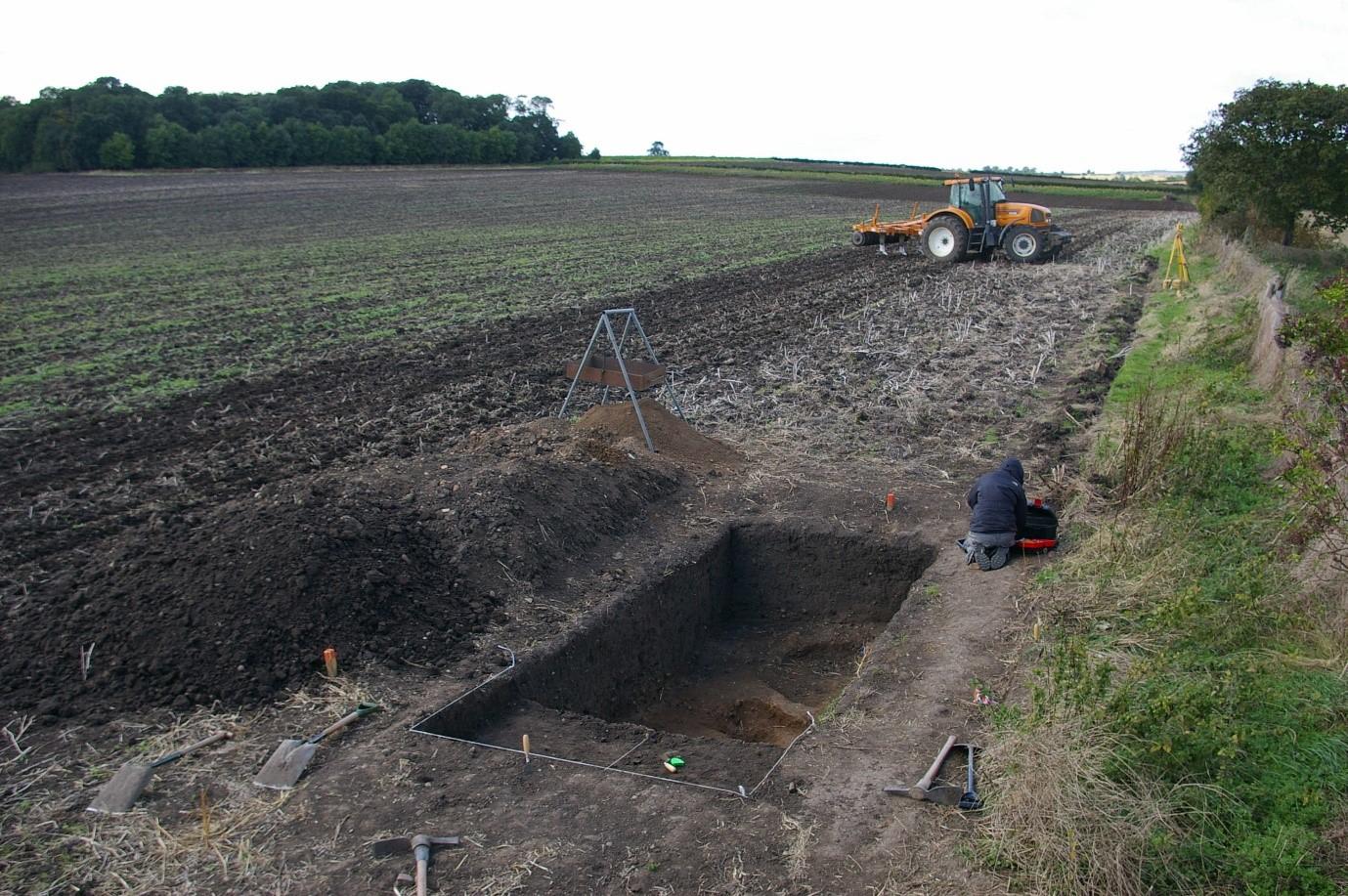 A picture of excavations at Whitchurch
