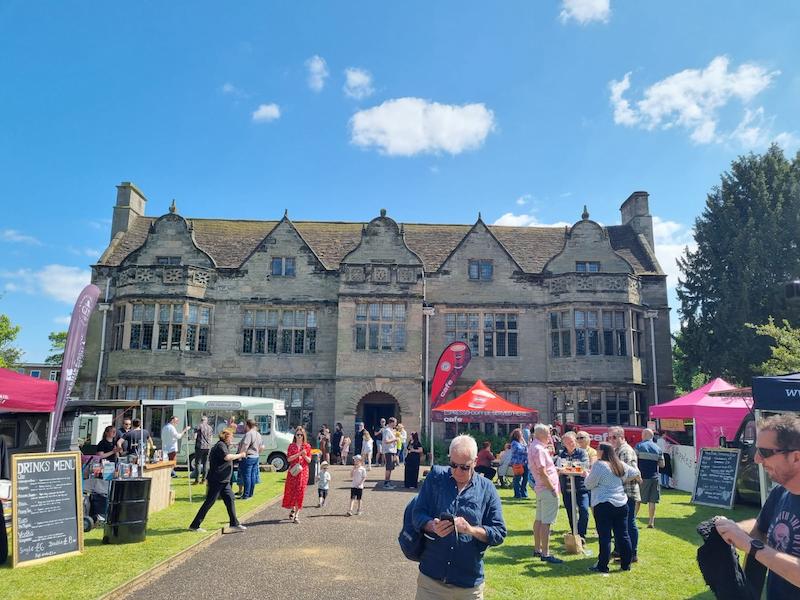 An image of St John House in the summer