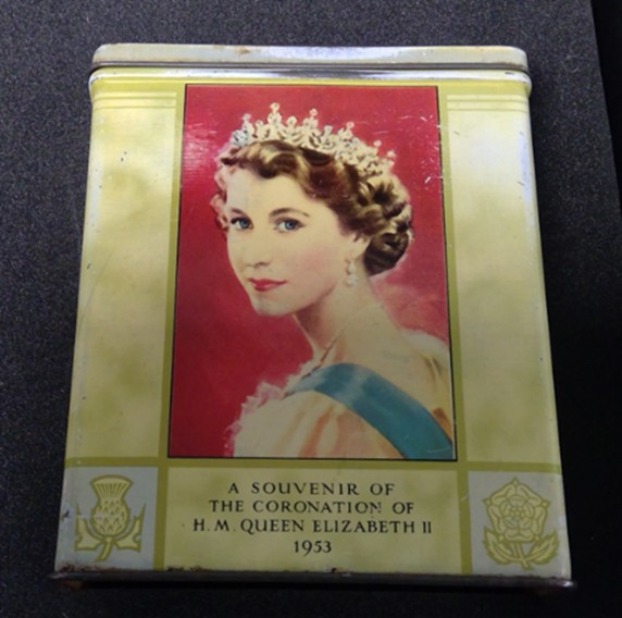 Queen Elizabeth Coronation Tin