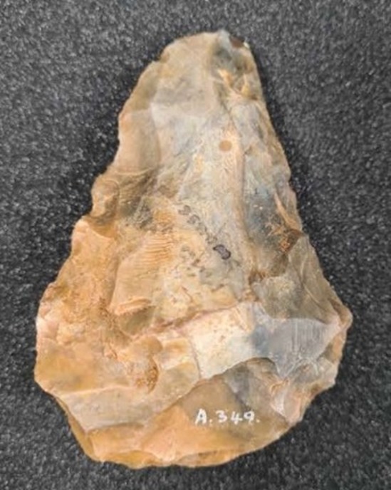 Stone Age flint hand axe