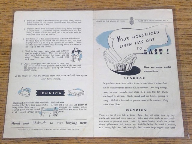 Make Do and Mend Leaflet