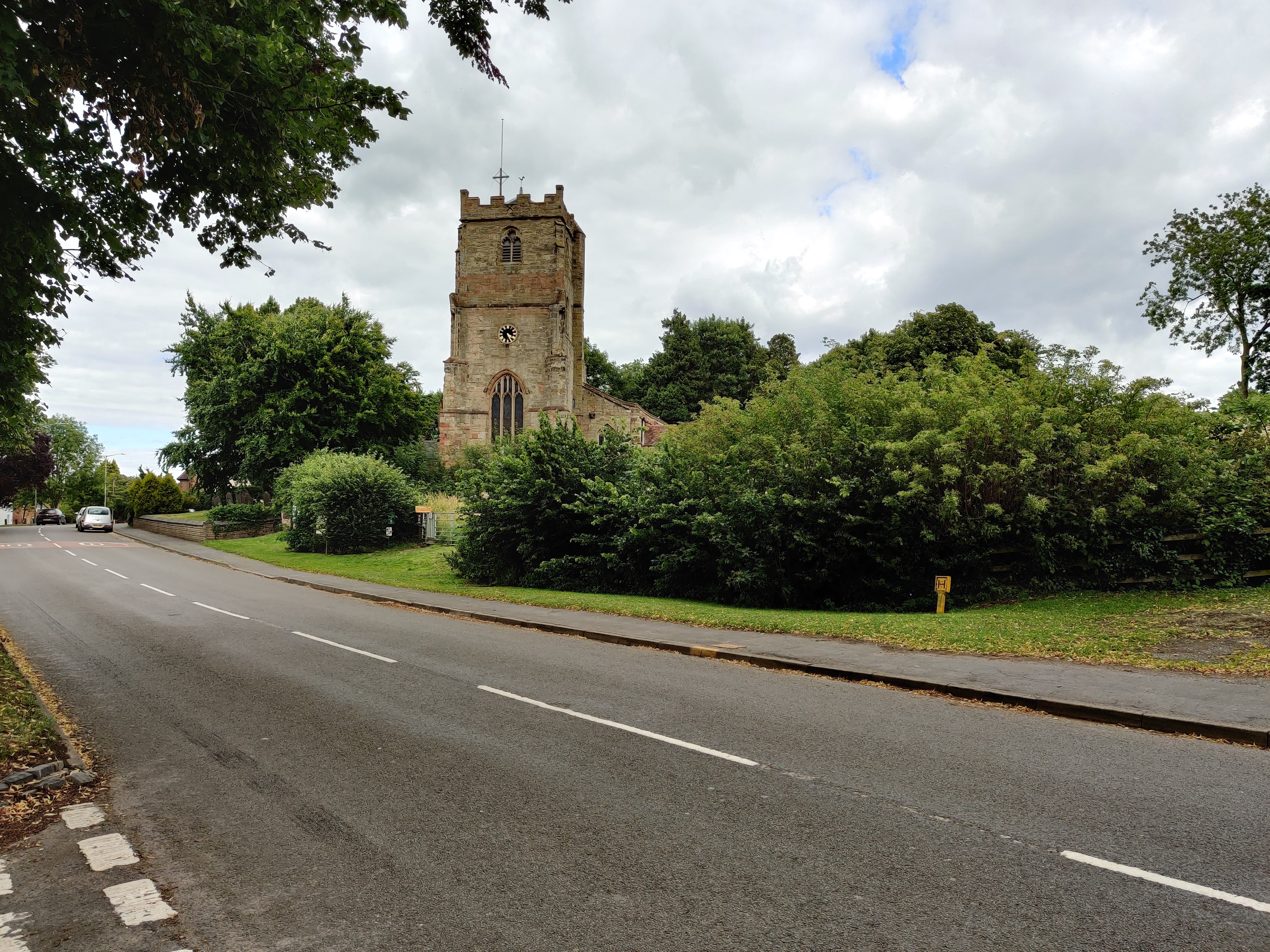 Path to castle and church